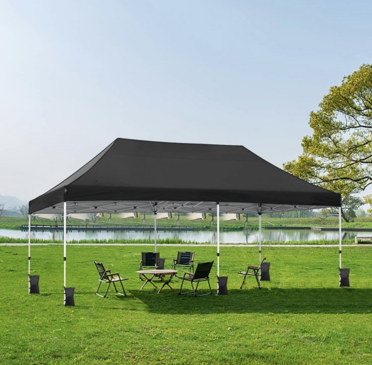 10' X 20' Pop Up Tent (black) Sunshine Party & Event Rental EAST