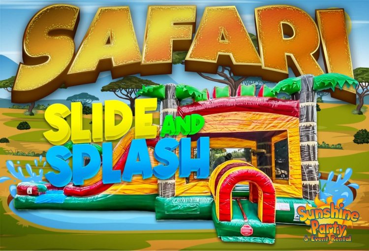 Safari Splash Bounce and Slide (wet or dry)