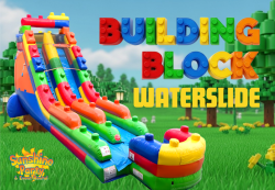 18' Building Block Slide (wet/dry)