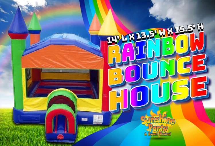 Rainbow Bounce House Choose Bounce House