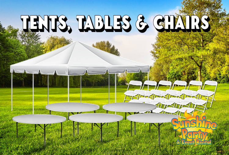 Tents, Tables and Chairs 