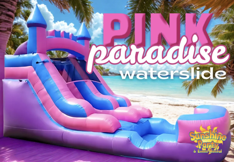 12' Pink Paradise Waterslide